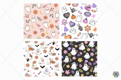 Halloween Digital Paper Bundle, Printable Digital Paper Product Image 3