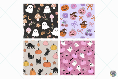 Halloween Digital Paper Bundle, Printable Digital Paper Product Image 4