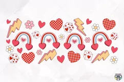 16oz Valentines Day Libbey Glass Can Svg, Valentines Day svg Product Image 2