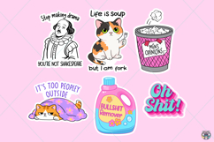 Sarcastic Funny Printable Sticker Designs Bundle, Snarky Png Product Image 3