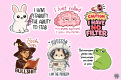 Sarcastic Funny Printable Sticker Designs Bundle, Snarky Png Product Image 5