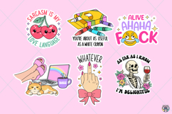 Sarcastic Funny Printable Sticker Designs Bundle, Snarky Png Product Image 8