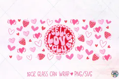 Valentines Libbey Glass Wrap Png, Self Love Club Png Product Image 3