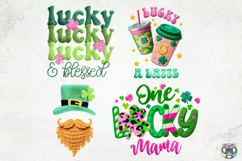 St Patrick's Day Png Bundle, Faux Yarn, Knitting Crochet Png Product Image 3