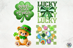 St Patrick's Day Png Bundle, Faux Yarn, Knitting Crochet Png Product Image 6