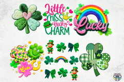 St Patrick's Day Png Bundle, Faux Yarn, Knitting Crochet Png Product Image 7