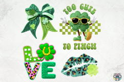 St Patrick's Day Png Bundle, Faux Yarn, Knitting Crochet Png Product Image 8
