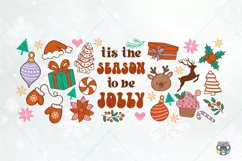 Christmas Libbey Glass Can Wrap Svg, 16oz Glass Wrap Svg Product Image 2
