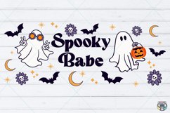 Spooky Babe SVG Libbey Glass Wrap Svg, Funny Halloween svg Product Image 2