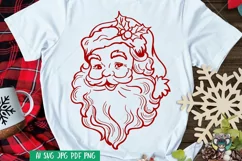 Santa Claus svg, Santa Face svg, Christmas svg Product Image 1