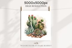 Desert Cactus Succulent Flowers Floral Clipart PNG Scrapbook Nursery Watercolor Transparent wedding invitation shirt designs sublimation printable digital bloom watercolor Desert Cactus, flowers clipart, victorian floral nursery art, spring, wedding 