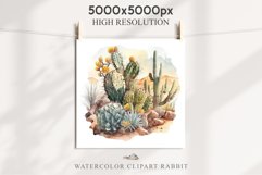Desert Cactus Succulent Flowers Floral Clipart PNG Scrapbook Nursery Watercolor Transparent wedding invitation shirt designs sublimation printable digital bloom watercolor Desert Cactus, flowers clipart, victorian floral nursery art, spring, wedding 