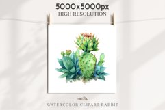 Desert Cactus Succulent Flowers Floral Clipart PNG Scrapbook Nursery Watercolor Transparent wedding invitation shirt designs sublimation printable digital bloom watercolor Desert Cactus, Succulent flowers clipart, victorian floral nursery art, spring invi
