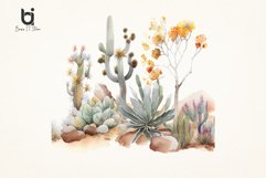 Desert Garden Watercolor Sublimation PNG Bundle Product Image 6