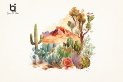 Desert Garden Watercolor Sublimation PNG Bundle Product Image 7