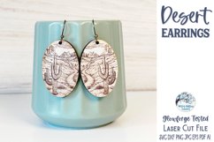 Desert Earrings SVG for Glowforge or Laser Cutter Product Image 2