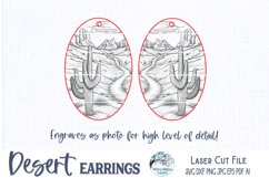 Desert Earrings SVG for Glowforge or Laser Cutter Product Image 3