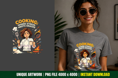 Where Stress Meets Snacks PNG Kitchen Humor Clipart Product Image 1