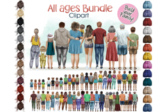 All Ages Family Bundle, Mother, Father, Kids, Grandparents Product Image 1