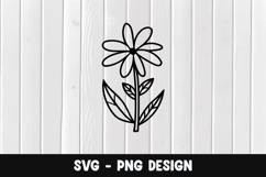 Flower svg, Flower silhouette png Product Image 1