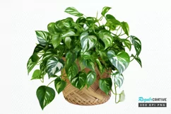 Houseplants In Pot Sublimation PNG Clipart Product Image 1
