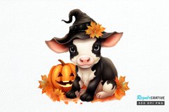 Cute Baby Cow For Halloween PNG Clipart Product Image 1