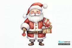 Watercolor Santa Claus PNG Clipart Product Image 1