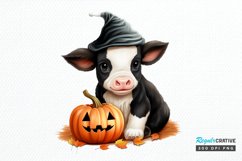 Cute Baby Cow For Halloween PNG Clipart Product Image 1