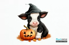 Cute Baby Cow For Halloween PNG Clipart Product Image 1