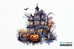 Big Watercolor Halloween PNG Clipart Product Image 1