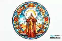 Stained Glass Christian Sublimation PNG Clipart Product Image 1