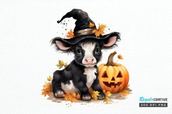 Cute Baby Cow For Halloween PNG Clipart Product Image 1