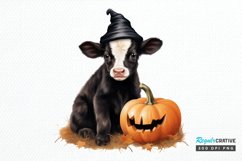 Cute Baby Cow For Halloween PNG Clipart Product Image 1