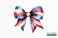 Bow 4th Of July Sublimation PNG Clipart Product Image 1