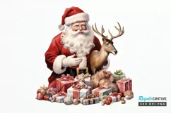 Watercolor Santa Claus PNG Clipart Product Image 1