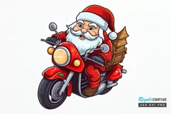 Watercolor Santa Claus PNG Clipart Product Image 1