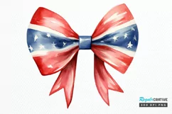 Bow 4th Of July Sublimation PNG Clipart Product Image 1