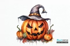 Big Watercolor Halloween PNG Clipart Product Image 1