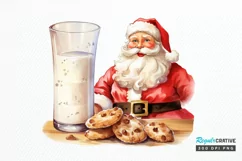 Watercolor Santa Claus PNG Clipart Product Image 1