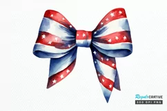 Bow 4th Of July Sublimation PNG Clipart Product Image 1