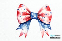 Bow 4th Of July Sublimation PNG Clipart Product Image 1