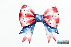 Bow 4th Of July Sublimation PNG Clipart Product Image 1