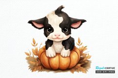 Cute Baby Cow For Halloween PNG Clipart Product Image 1