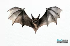 Big Watercolor Halloween PNG Clipart Product Image 1