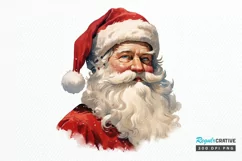Watercolor Santa Claus PNG Clipart Product Image 1