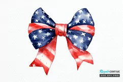 Bow 4th Of July Sublimation PNG Clipart Product Image 1