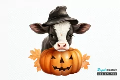 Cute Baby Cow For Halloween PNG Clipart Product Image 1