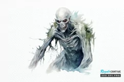 Big Watercolor Halloween PNG Clipart Product Image 1
