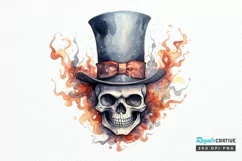 Big Watercolor Halloween PNG Clipart Product Image 1