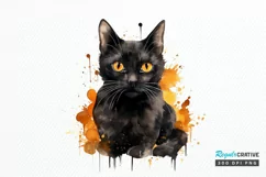 Big Watercolor Halloween PNG Clipart Product Image 1